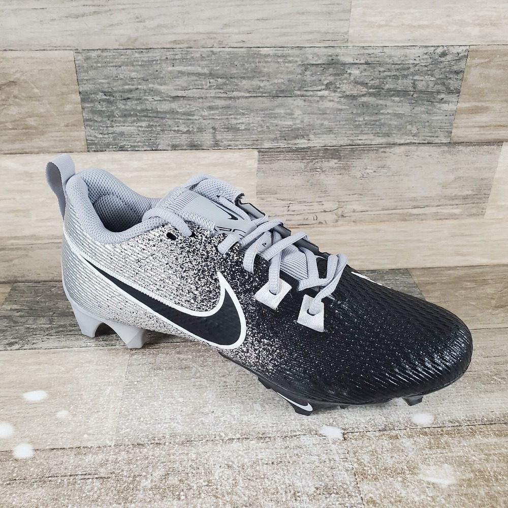 Nike Vapor Edge Speed 360 2 Mens Shoes Sz 8 Gray Black Lace-Up Football Cleats